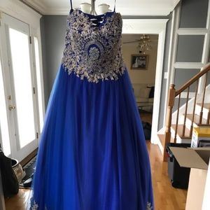 Blue gown